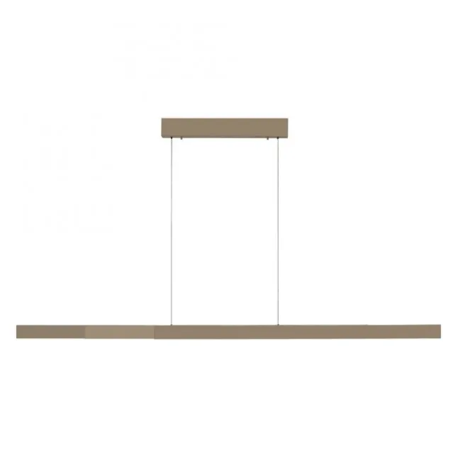 LED Pendelleuchte bronce ADRIANA SQUARE, Dimmer, ausziehbar, kalt- bis warmweiß