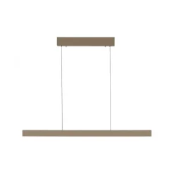 LED Pendelleuchte bronce ADRIANA SQUARE, Dimmer, ausziehbar, kalt- bis warmweiß