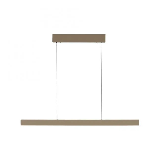 LED Pendelleuchte bronce ADRIANA SQUARE, Dimmer, ausziehbar, kalt- bis warmweiß