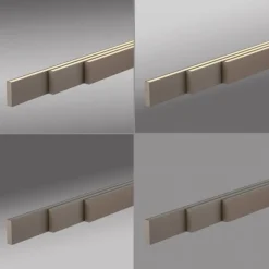 LED Pendelleuchte bronce ADRIANA SQUARE, Dimmer, ausziehbar, kalt- bis warmweiß
