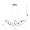 LED Pendelleuchte chrom dimmbar per Simplydim Memoryfunktion