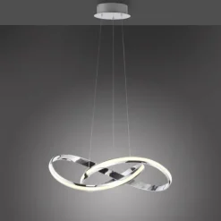 LED Pendelleuchte chrom dimmbar Memoryfunktion modern