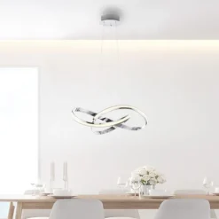 LED Pendelleuchte chrom dimmbar Memoryfunktion modern
