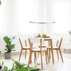 LED-Pendelleuchte, Ø 60cm, dimmbar, warmweißes Licht, modernes Design