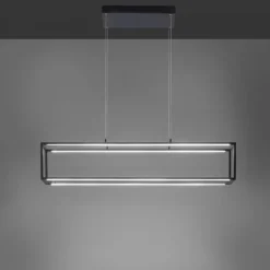 LED Pendelleuchte Conni, schwarz, 4-flammig, dimmer, Innenleuchte