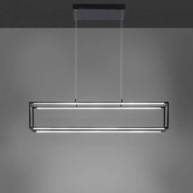 LED Pendelleuchte Conni, schwarz, 4-flammig, dimmer, Innenleuchte