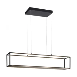 LED Pendelleuchte Conni, schwarz, 4-flammig, dimmer, Innenleuchte