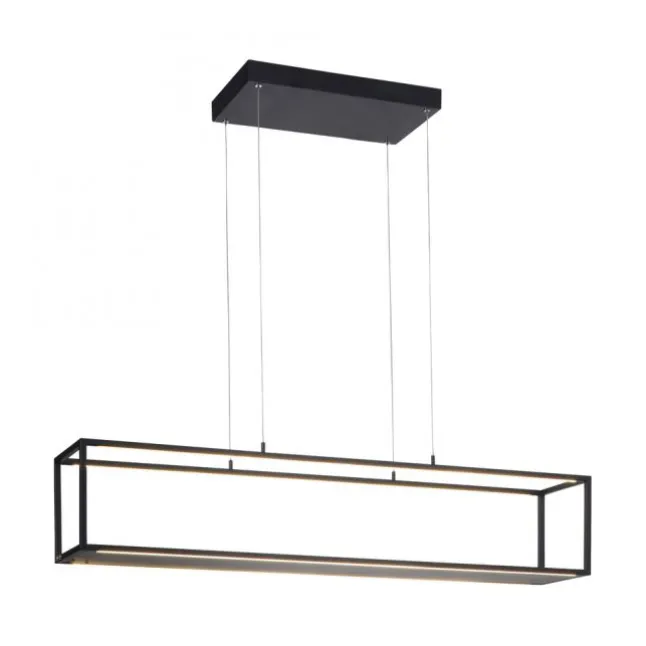 LED Pendelleuchte Conni, schwarz, 4-flammig, dimmer, Innenleuchte