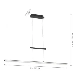 LED Pendelleuchte dimmbar, CCT Farbtemperatursteuerung über Sensordimmer