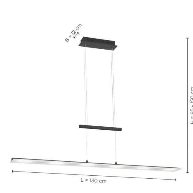 LED Pendelleuchte dimmbar, CCT Farbtemperatursteuerung über Sensordimmer