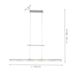LED Pendelleuchte, dimmbar Farbtemperatursteuerung Sensordimmer