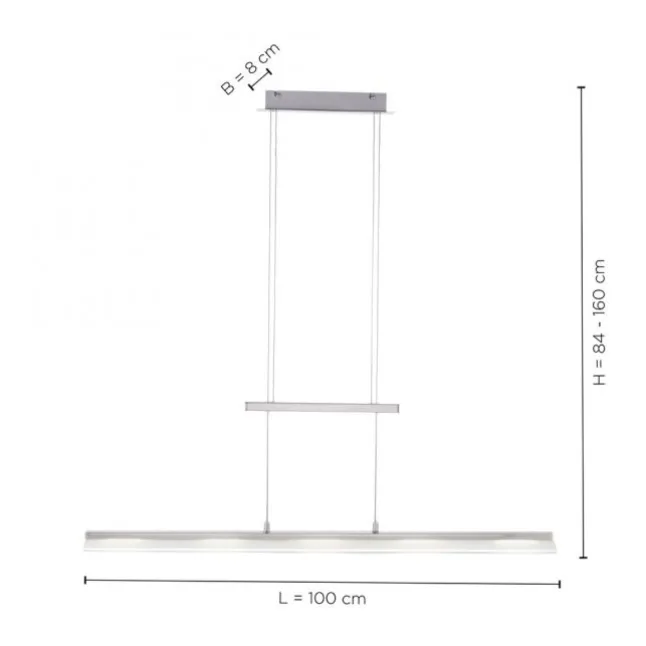 LED Pendelleuchte, dimmbar Farbtemperatursteuerung Sensordimmer