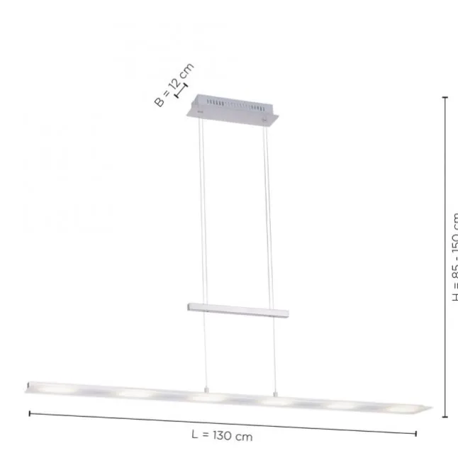 LED Pendelleuchte dimmbar, Farbtemperatursteuerung über Sensordimmer
