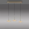 LED Pendelleuchte ELIPSA, bronce, Tronicdimmer, Comfort-Lift