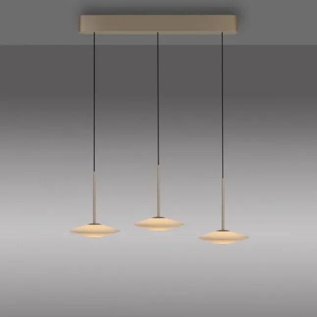 LED Pendelleuchte ELIPSA, bronce, Tronicdimmer, Comfort-Lift
