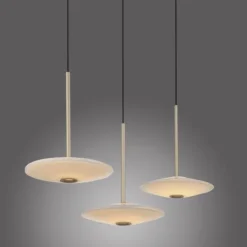 LED Pendelleuchte ELIPSA, bronce, Tronicdimmer, Comfort-Lift