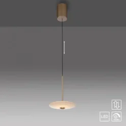 LED Pendelleuchte ELIPSA, bronce, Tronicdimmer Comfort-Lift