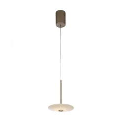 LED Pendelleuchte ELIPSA, bronce, Tronicdimmer Comfort-Lift