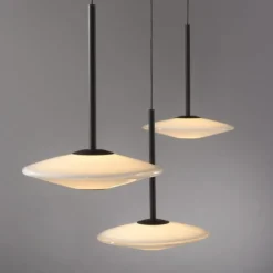 LED Pendelleuchte ELIPSA, schwarz, Comfort Lift, Tronicdimmer