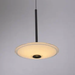 LED Pendelleuchte ELIPSA, schwarz, Comfort-Lift, dimmbar