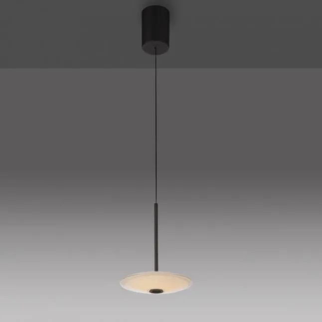 LED Pendelleuchte ELIPSA, schwarz, Comfort-Lift, dimmbar