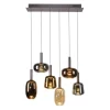 LED Pendelleuchte 6 flammig höhenverstellbar per Lift dimmbar Memoryfunktion