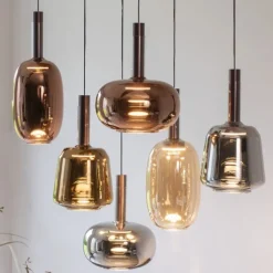 LED Pendelleuchte 6 flammig höhenverstellbar per Lift dimmbar Memoryfunktion