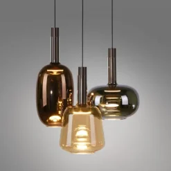 LED Pendelleuchte 3 flammig höhenverstellbar per Lift dimmbar Memoryfunktion