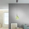 LED Pendelleuchte 1 flammig Metallfarbe Kaffee-grün höhenverstellbar