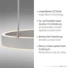 LED Pendelleuchte 3 flammig silber Up- Downlight dimmbar Fernbedienung