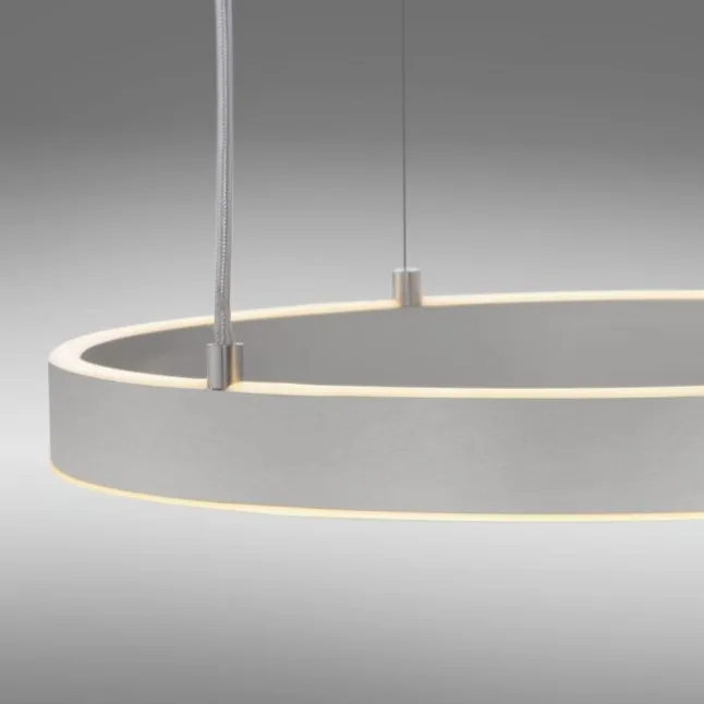LED Pendelleuchte 3 flammig silber Up- Downlight dimmbar Fernbedienung