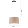 LED Pendelleuchte GREEN beige Cord Lampenschirm Esszimmer Küche