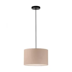 LED Pendelleuchte GREEN beige Cord Lampenschirm Esszimmer Küche