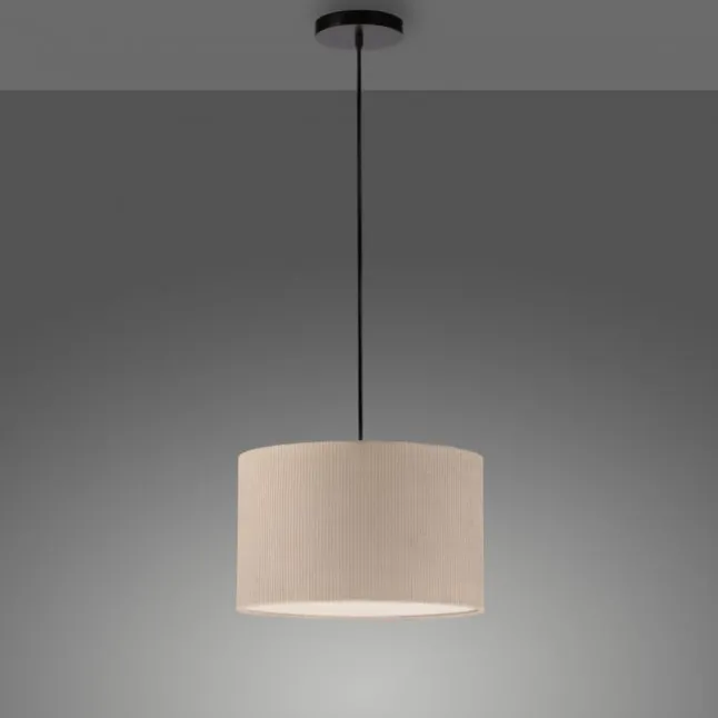 LED Pendelleuchte GREEN beige Cord Lampenschirm Esszimmer Küche