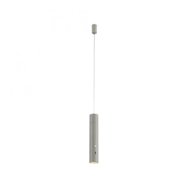 LED Pendelleuchte greige höhenverstellbar magnetischer Kopf Akku