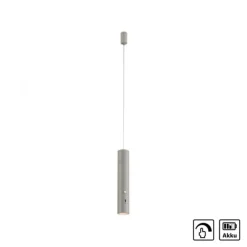 LED Pendelleuchte greige höhenverstellbar magnetischer Kopf Akku