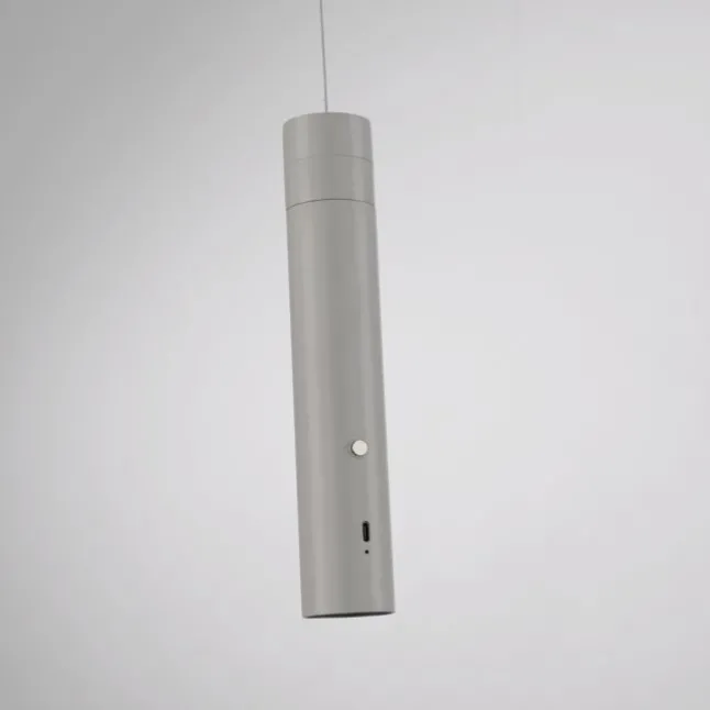 LED Pendelleuchte greige höhenverstellbar magnetischer Kopf Akku
