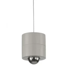 LED Pendelleuchte greige höhenverstellbar magnetischer Kopf Akku