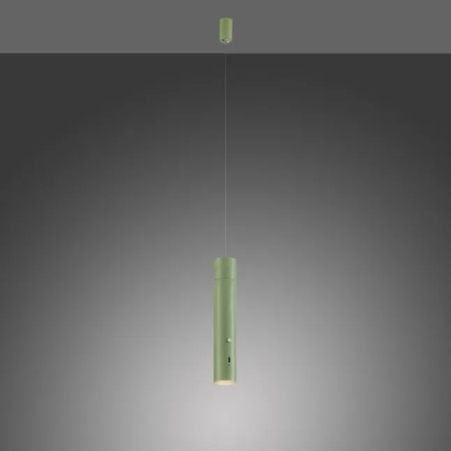 LED Pendelleuchte grün höhenverstellbar magnetischer Kopf Akku