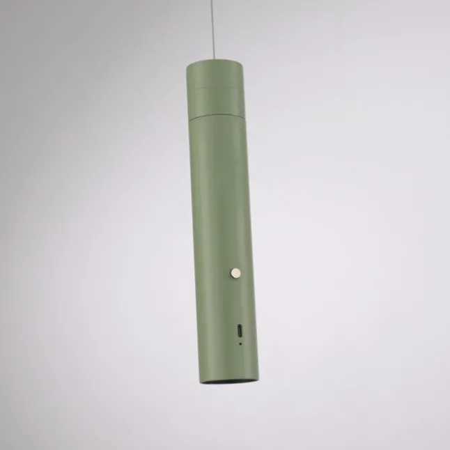 LED Pendelleuchte grün höhenverstellbar magnetischer Kopf Akku