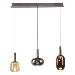 LED Pendelleuchte höhenverstellbar per Lift 3 flammig dimmbar Memoryfunktion