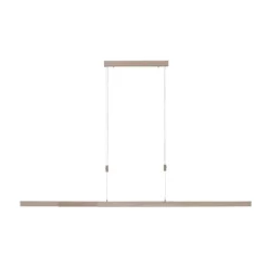 LED Pendelleuchte, Holzdekor-Optik, Lichtfarbensteuerung (CCT), ausziehbar