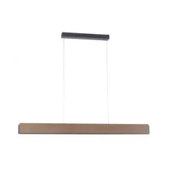 LED-Pendelleuchte, holz, dimmbar, CCT, Fernbedienung, IP20