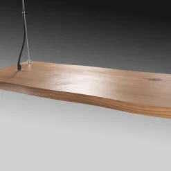 LED-Pendelleuchte, holz-natur, CCT, dimmbar, Memory, IP20