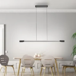 LED Pendelleuchte HOOP aluminium anthrazit höhenverstellbar dimmbar