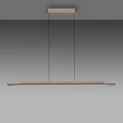 LED Pendelleuchte HOOP Kaffee Farbe dimmbar höhenverstellbar per Lift