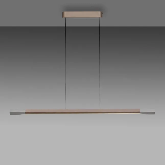 LED Pendelleuchte HOOP Kaffee Farbe dimmbar höhenverstellbar per Lift