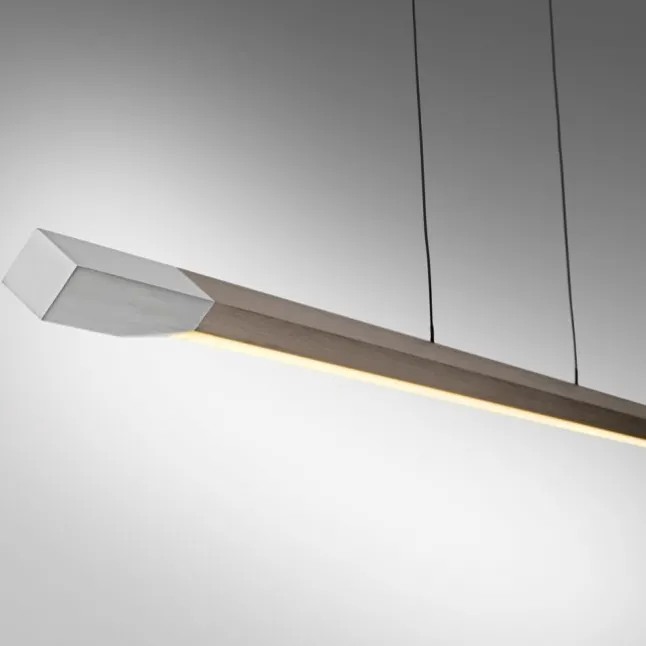 LED Pendelleuchte HOOP Kaffee Farbe dimmbar höhenverstellbar per Lift