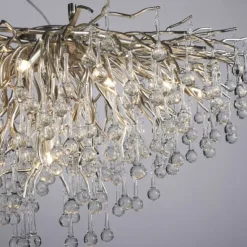 LED Pendelleuchte ICICLE Pendellampe silberfarbig ICICLE Lichtspiel