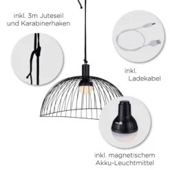 LED Pendelleuchte, inkl. Fernbedienung, dimmbar, modern, RGB Farbwechsel